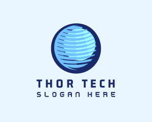 Global Tech Company logo design