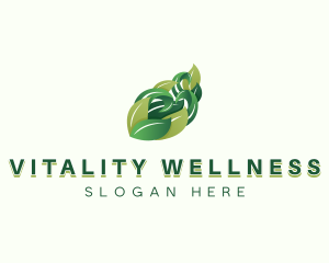 Herbal Leaf Wellness logo design