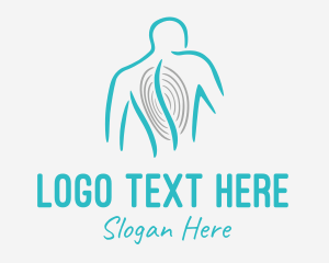 Healthcare - Minimalist Chiropractor Line logo design