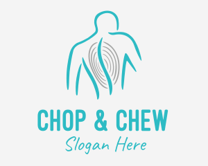 Minimalist Chiropractor Line Logo