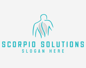 Spine Chiropractor Line logo design