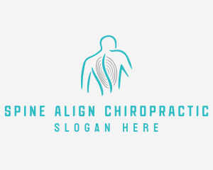 Spine Chiropractor Line logo design