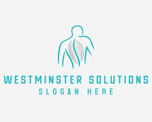 Spine Chiropractor Line logo design