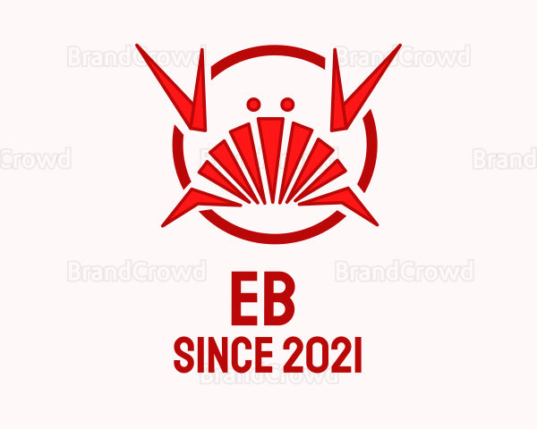 Red Seafood Crab Logo