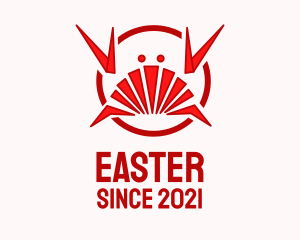 Marine - Red Seafood Crab logo design
