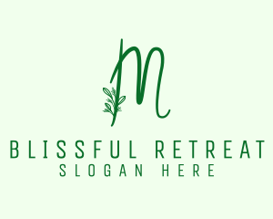 Natural Elegant Letter M Logo