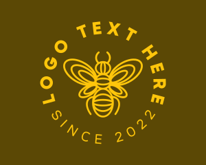 Honeybee - Natural Bee Farm logo design