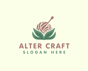 Yarn Pin Crafts logo design