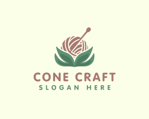 Yarn Pin Crafts logo design