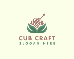 Yarn Pin Crafts logo design