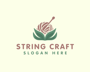 Yarn Pin Crafts logo design