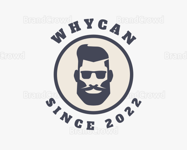 Hipster Sunglasses Gentleman Logo