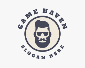 Hipster Sunglasses Gentleman Logo