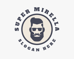 Hipster Sunglasses Gentleman Logo