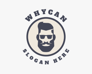 Hipster Sunglasses Gentleman Logo