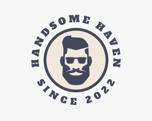 Handsome - Hipster Sunglasses Gentleman logo design