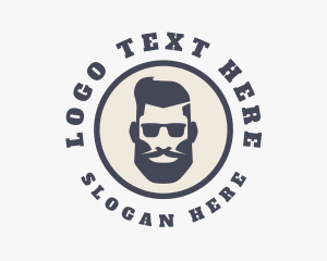 Hipster Sunglasses Gentleman Logo