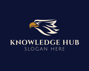 Freedom - Flying Eagle Head logo design