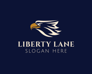 Freedom - Flying Eagle Head logo design