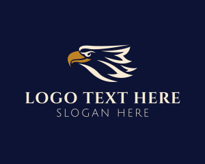 Freedom - Flying Eagle Head logo design