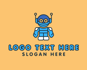 Android - Tech Robot Character logo design