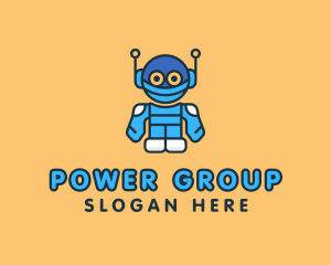 Tech Robot Character Logo