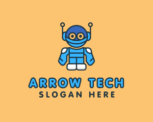 Tech Robot Character logo design