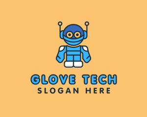 Tech Robot Character logo design