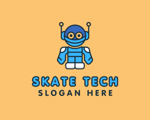 Tech Robot Character logo design