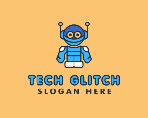 Tech Robot Character logo design