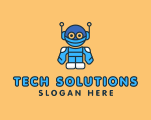 Technological - Tech Robot Character logo design