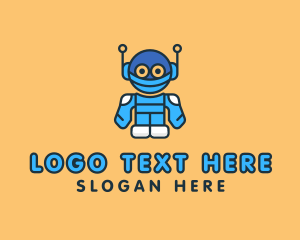 High Tech - Tech Robot Character logo design