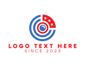 Usa - America Stars Target logo design
