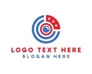 Political - America Stars Target logo design