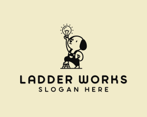 Ladder - Dog Lighting Electricity logo design