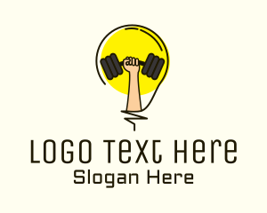 Hand Weightlifting Gym Logo