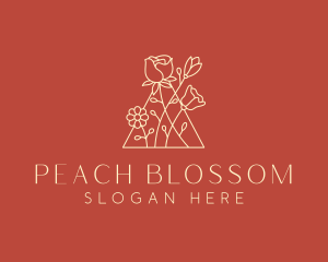 Minimalist Flower Arrangement logo design