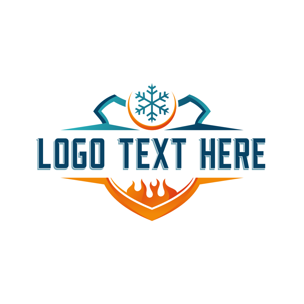 Flame Snowflake Shield Logo | BrandCrowd Logo Maker