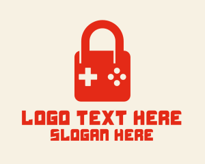 Data Protection - Gaming Console Lock logo design