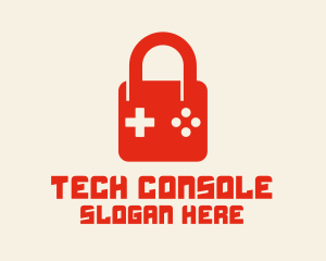 Console - Gaming Console Lock logo design