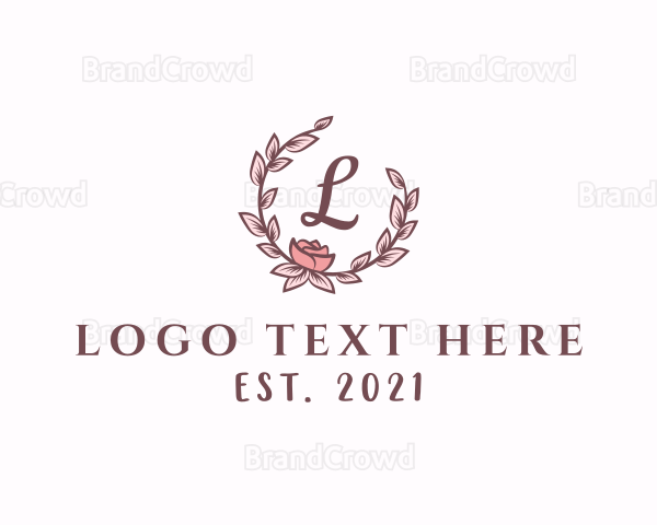 Garden Floral Garland Logo