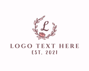 Decoration - Garden Floral Garland logo design