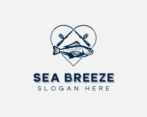 Fisherman - Fisherman Trout Fishing logo design