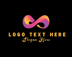 Infinity - Retro Infinity Loop logo design