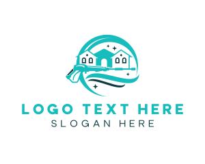 Home - Pressure Washing Home Cleaning logo design