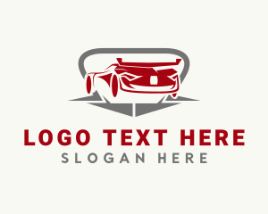 Racer - Race Car Vehicle logo design