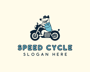 Motorcycle - Dog Motorcycle Biker logo design