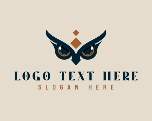 Owl - Mystical Owl Eye logo design