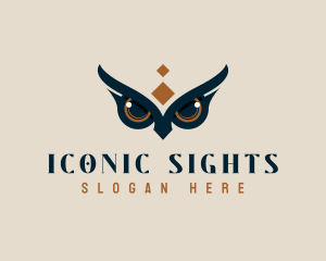 Mystical Owl Eye logo design