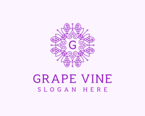 Grapes - Grape Vineyard Orchard logo design